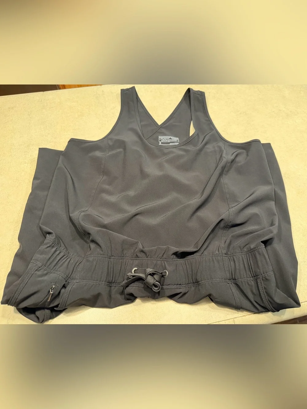 Patagonia SMALL Black Fleetwith Sleeveless Drawstring Jumpsuit NWOT NEVER WORN 😍 - Picture 16 of 16